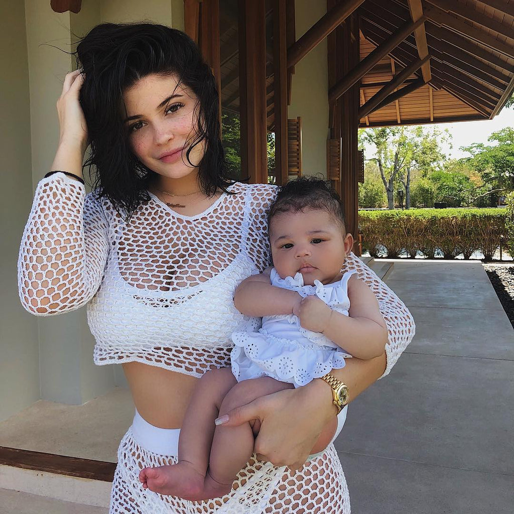 kylie jenner wears andi bagus the naked tiger bowie top shorts