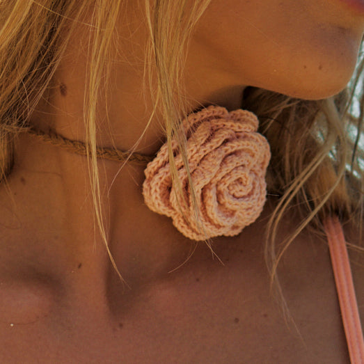 Carnation Crochet Choker