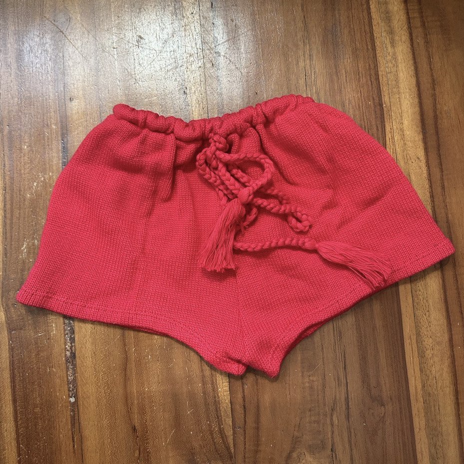 Plain Malibu Knit Cheeky Shorts