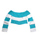 Turquoise / White Stripes