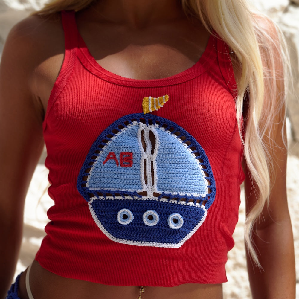 Tina Crochet Motif Tank