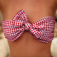 Bardot Gingham Hi Waist Bikini