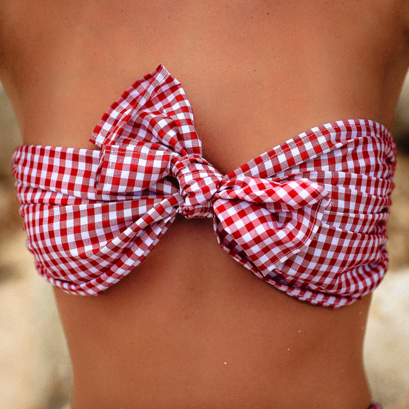 Bardot Gingham Hi Waist Bikini